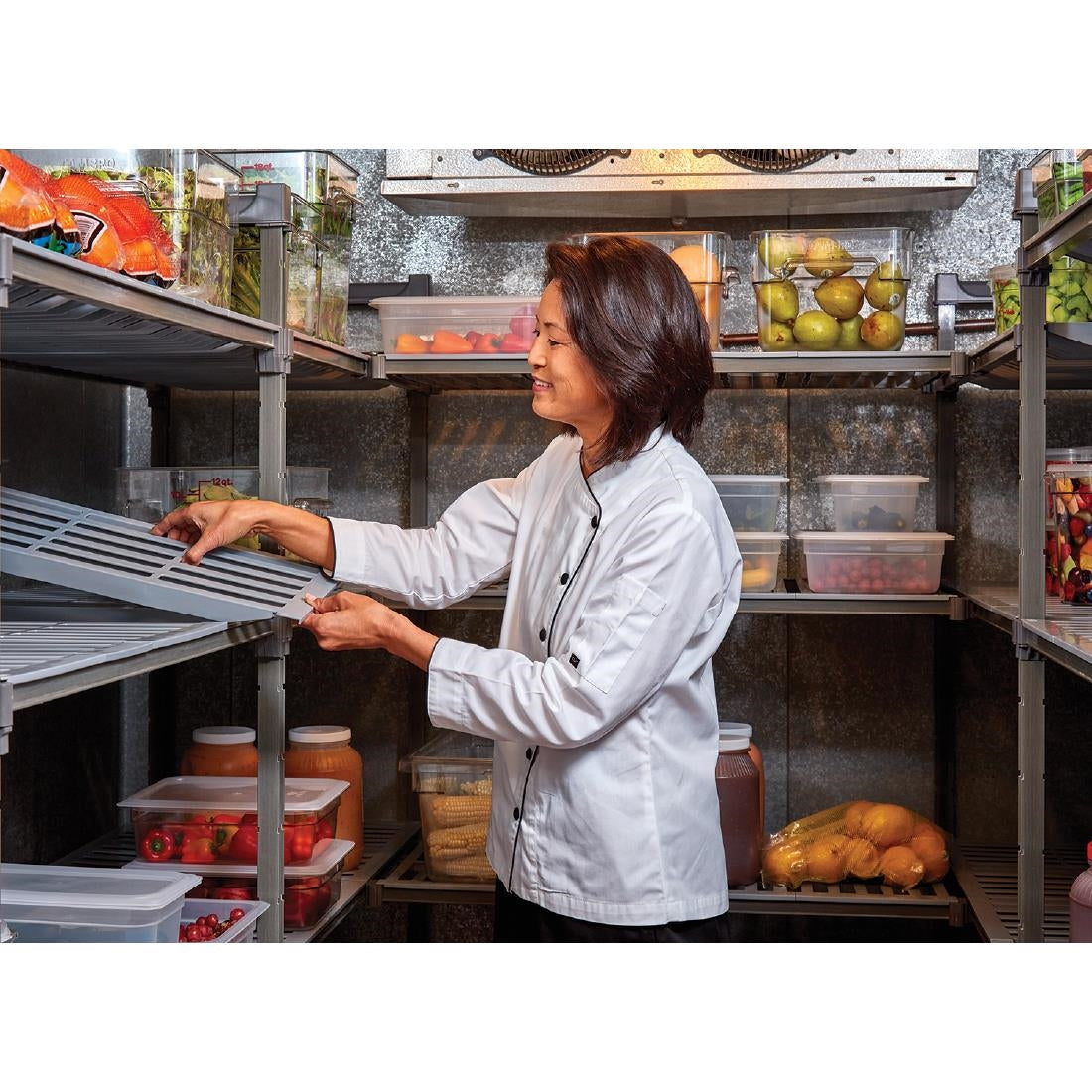 Unité de 4 étagères à claire-voie Cambro Camshelving Basics 1830 x 1530 x 460mm - Cambro - GH619