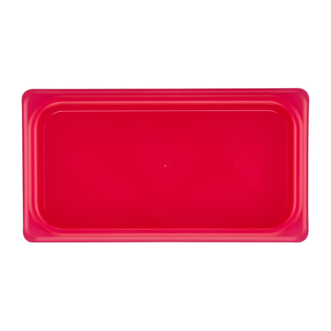 Couvercle hermétique en polypropylène GN 1/3 Cambro Safetrak IML rouge - Cambro - JN536
