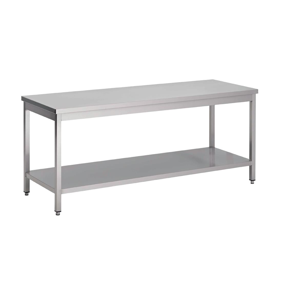 Table inox avec étagère basse Gastro M 700 x 600 x 850mm - Gastro M - GS001