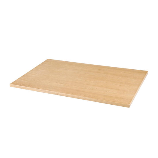 Plateau de table rectangulaire pré-percé coloris frêne naturel Bolero 700 x 1100mm - Bolero - CY950