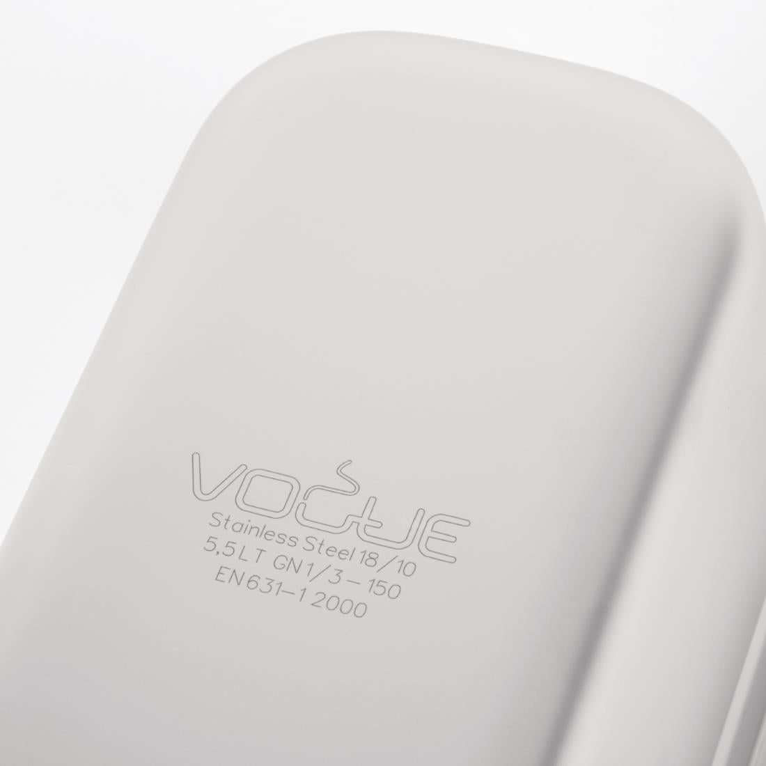 Bac professionnel inox 18/10 Vogue GN 1/3 150mm - Vogue - DW444