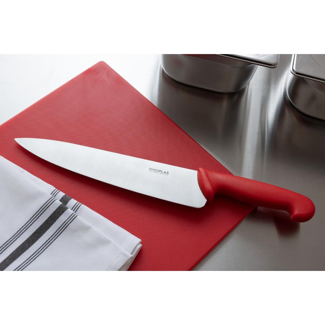 Couteau de cuisine Hygiplas rouge 255mm - Hygiplas - C886
