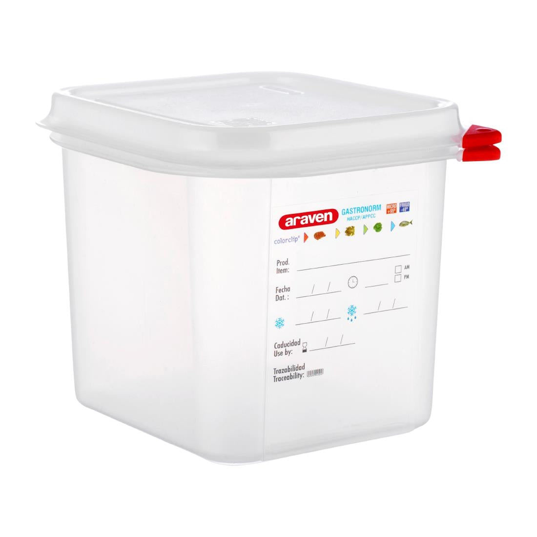 Boîtes alimentaires en PP Araven GN 1/6 2,6L (lot de 4) - Araven - T984