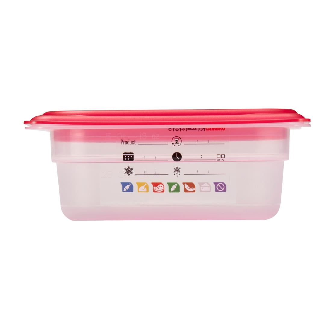Bac en polypropylène Cambro Safetrak IML GN 1/9 65mm - Cambro - JN518