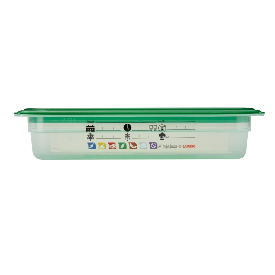 Bac en polypropylène Cambro Safetrak IML GN 1/3 65mm - Cambro - JN508