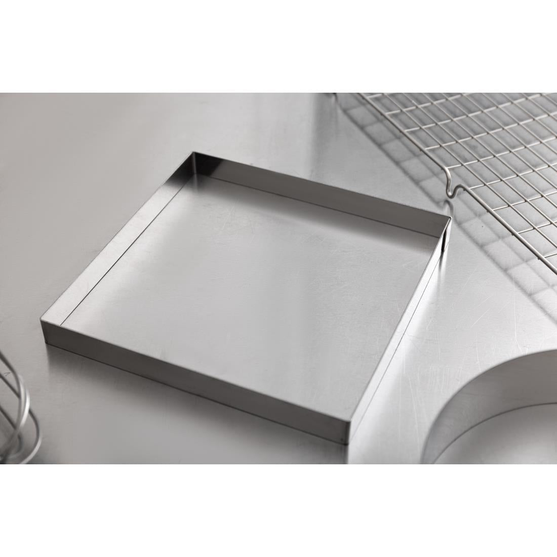 Cercle à tarte carré inox De Buyer 200 x 20mm - De Buyer - GM387