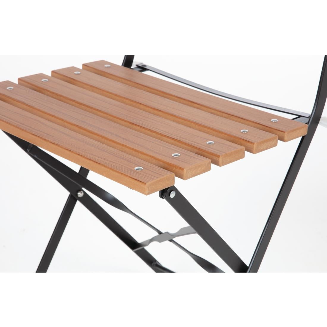 Chaises bistro en imitation bois Bolero (lot de 2) - Bolero - GJ766