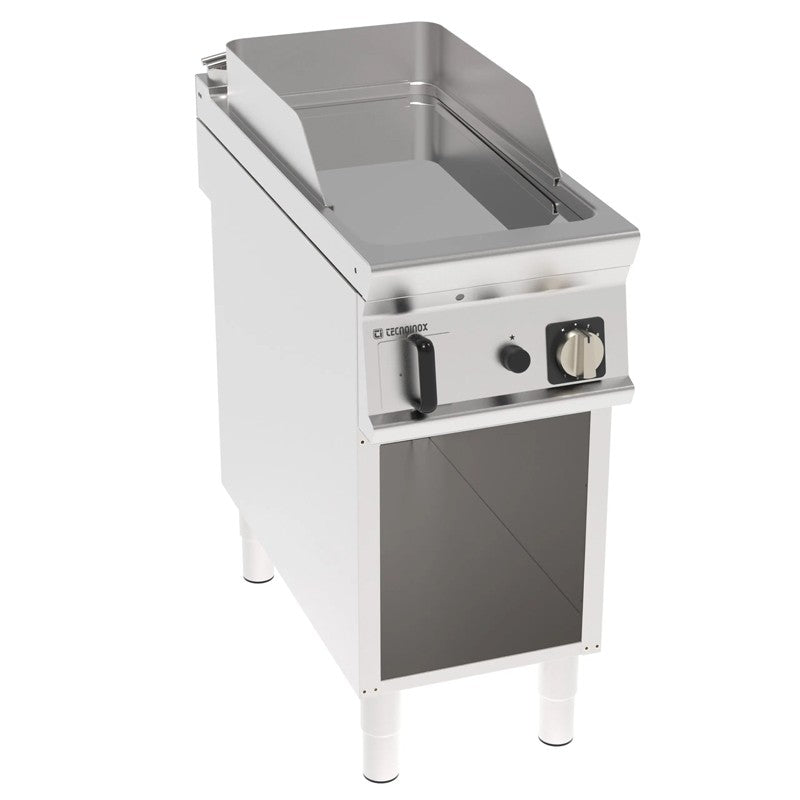 Élément monobloc plaque gaz à snacker lisse chromée - 1 zone - Tecnoinox