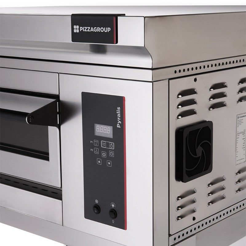 Four à pizza électrique 1 chambre 6 pizzas à commandes digitales - Gamme Pyralis - Pizza Group
