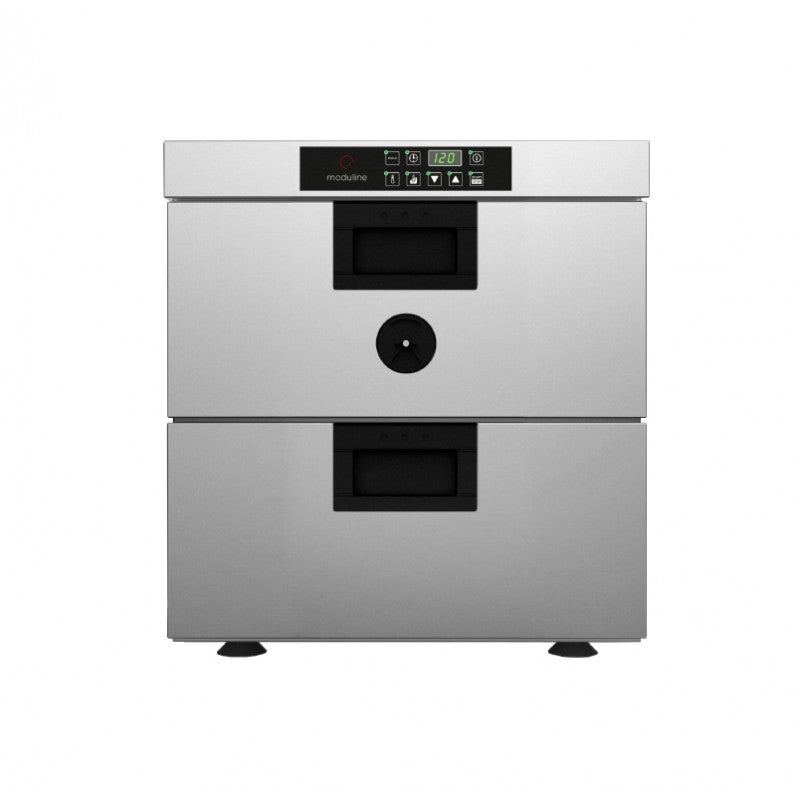 Four statique pour cuisson lente avec sonde à coeur - Introduction du plateau côté étroit - Série CSD - Hauteur 510 mm