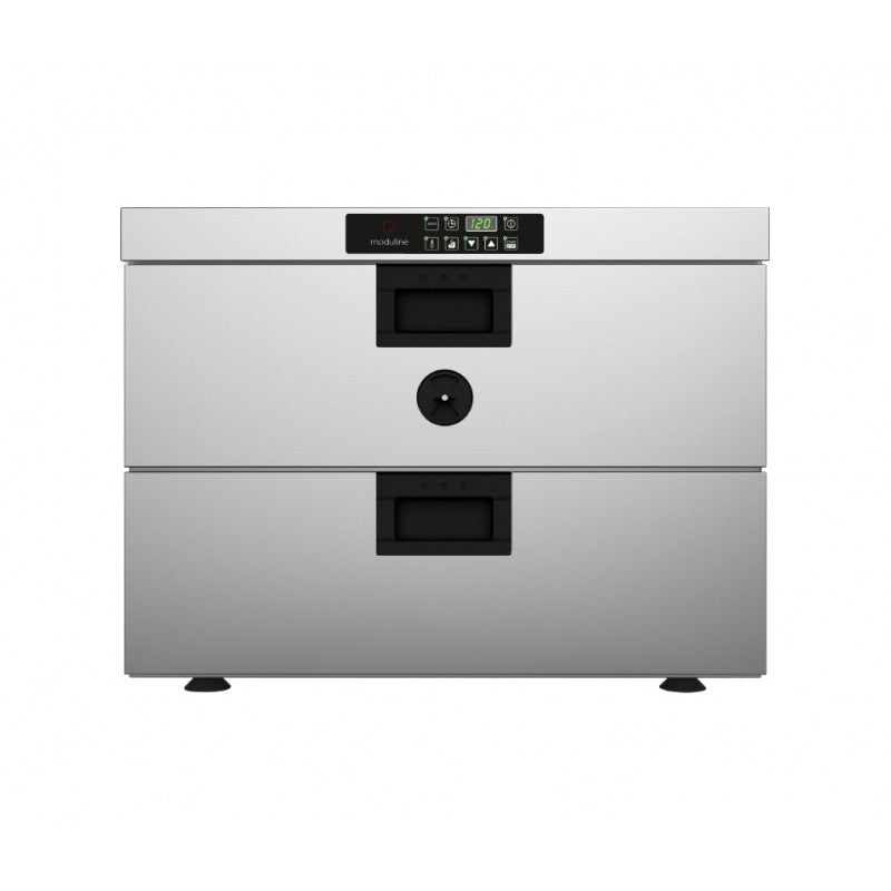 Four statique pour cuisson lente avec sonde à coeur - Introduction du plateau côté large - Série CSD - Hauteur 510 mm