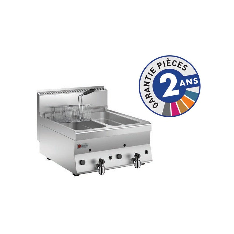 Friteuse à gaz - 2x 8 litres - Gamme 650 - Baron