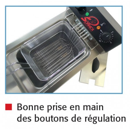 Friteuse électrique à poser - 400 V - Super puissante - 12 Litres - 92114