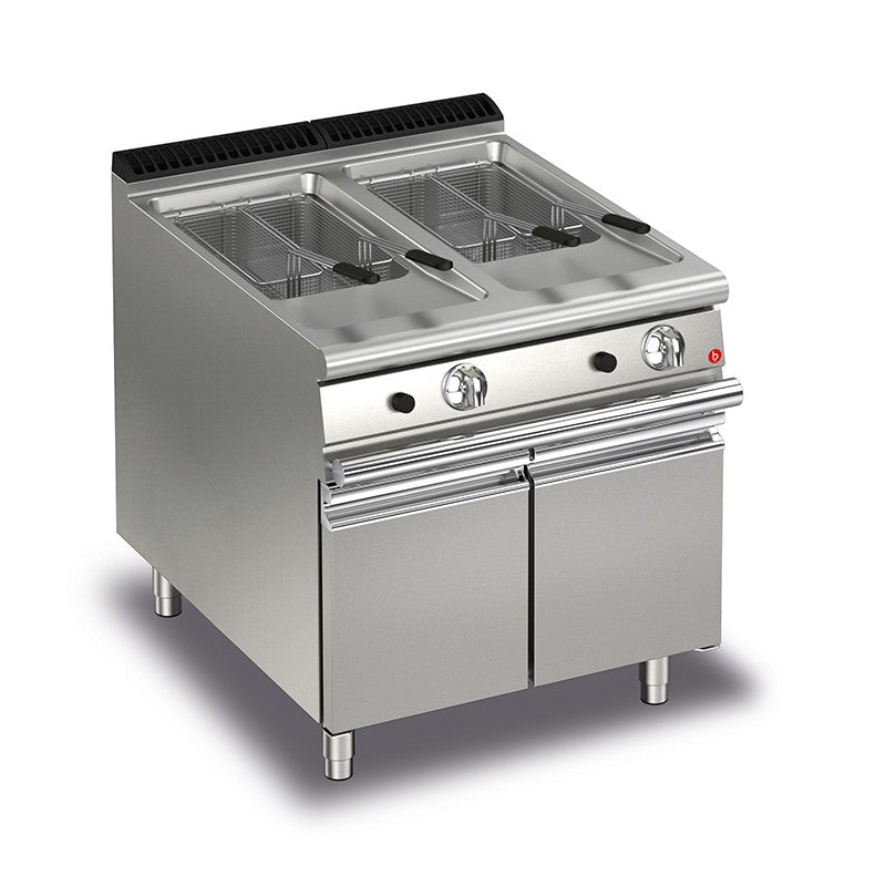 Friteuse gaz monobloc - 15 + 15 litres - Gamme Queen 700 - Baron