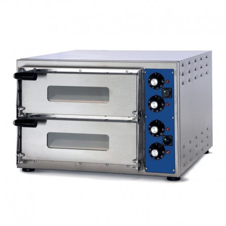 Four à pizza - monophasé - 2 chambres Ø 34 cm