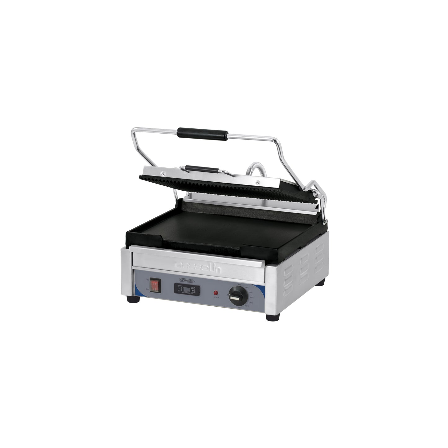 Grill Panini Grand Premium Rainurée - Lisse avec minuteur