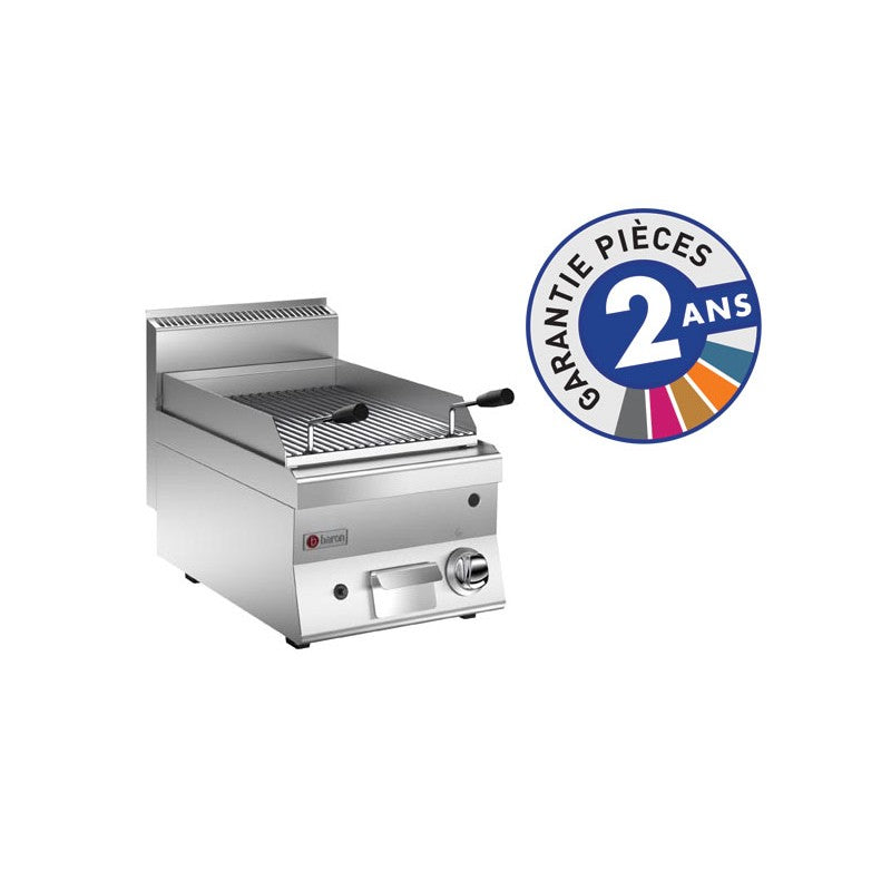 Grillade pierres de lave à gaz - Grille 18 dm² - Gamme 650 - Baron