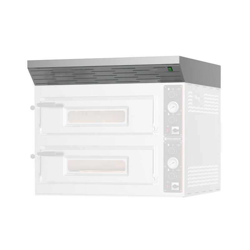 Hotte en acier inoxydable pour fours à pizza - KM6L12L - Pizza Group