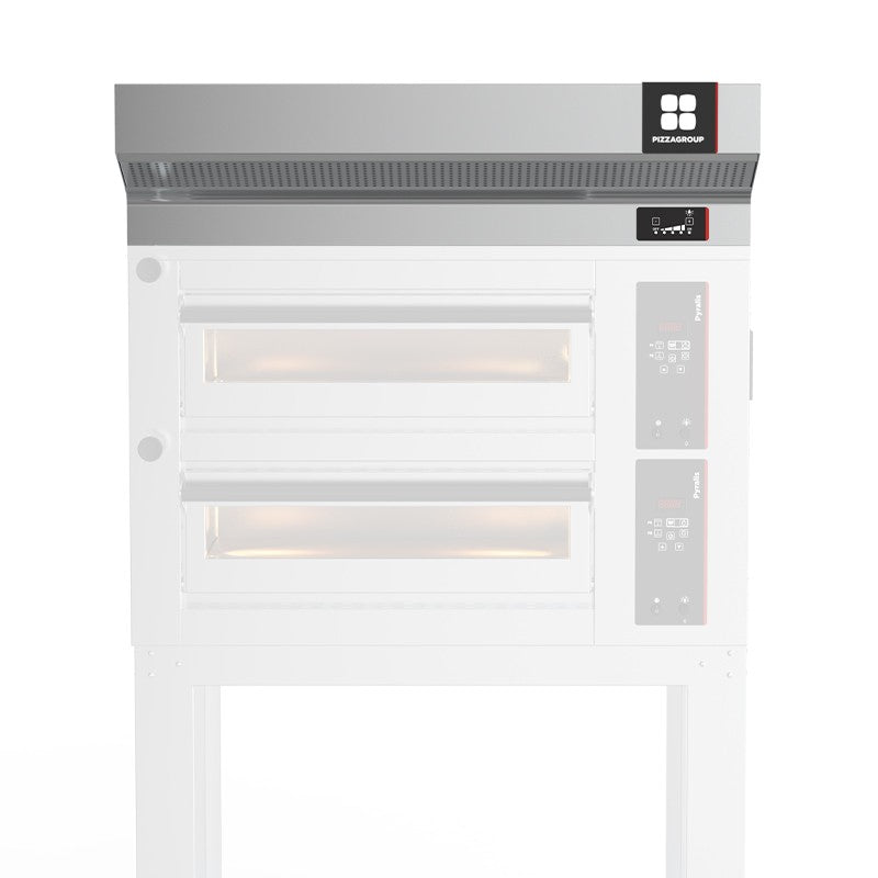 Hotte en acier inoxydable pour fours à pizza - KP6L12L - Pizza Group