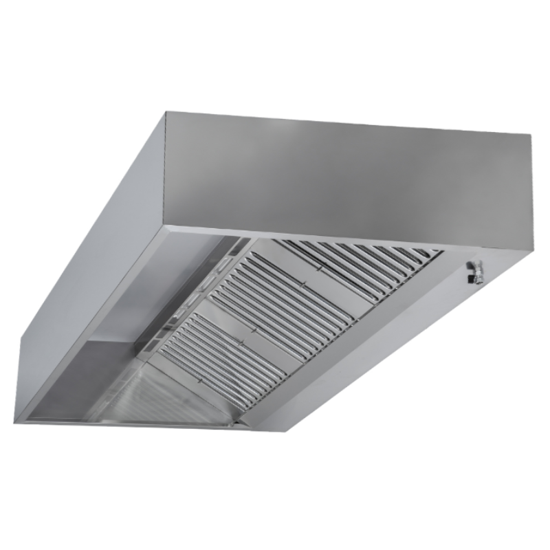 Hotte Cubique 900 avec Led et Sans Moteur - Longueur 2000 - vue 2