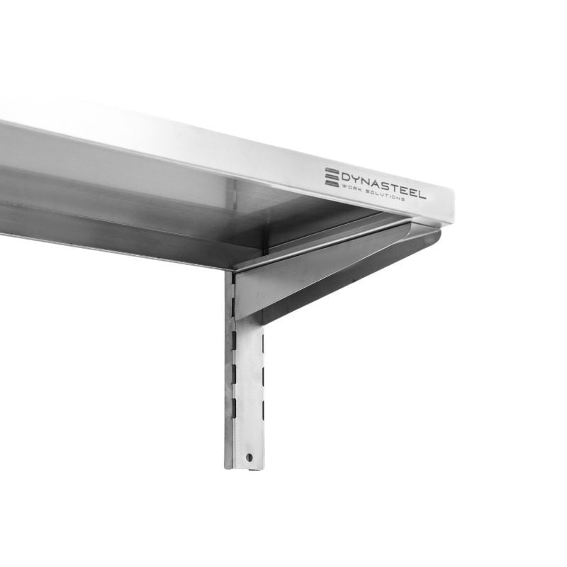 Etagère Murale en Inox sur Crémaillères - L 800 x P 300 mm - vue 8