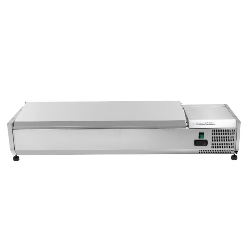 Saladette Réfrigérée à Poser Couvercle Inox - 6 x GN 1/4 - vue 6