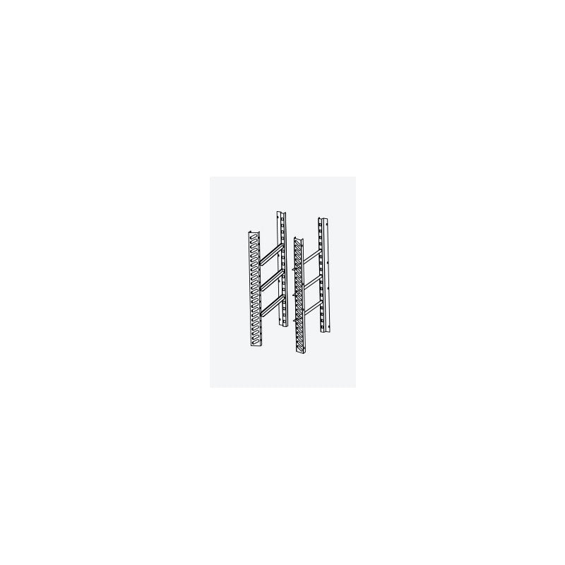 Kit pour l’aménagement interne de l’armoire 1000 x 1000 avec 3 paires de glissières + grilles 600 x 800 en inox - Nosem