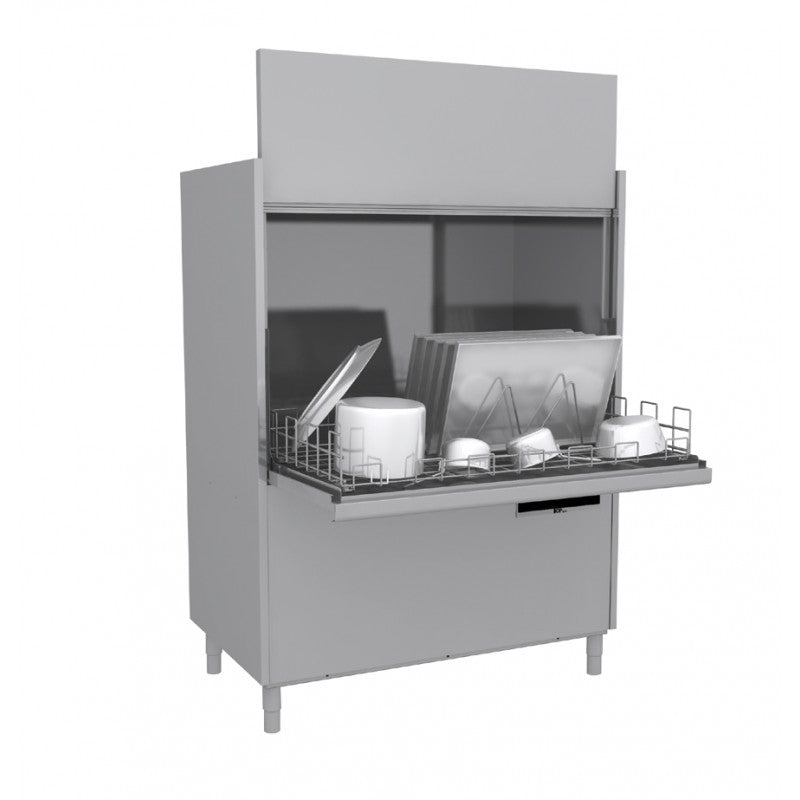 Lave-batterie avec condenseur de buée - 131 litres - Panier 1320 x 700 mm - TOPTECH - Colged
