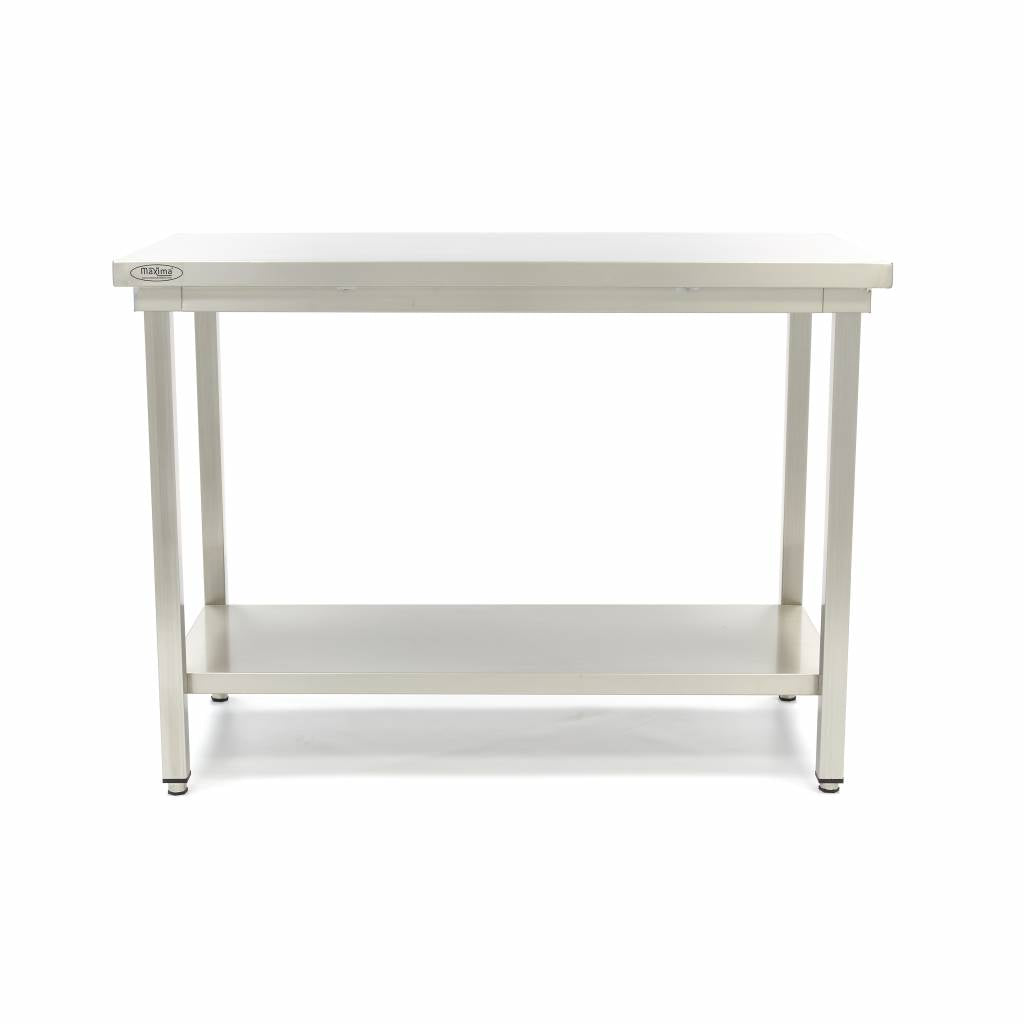 Table en acier inoxydable - 60 x 70 cm - hauteur réglable
