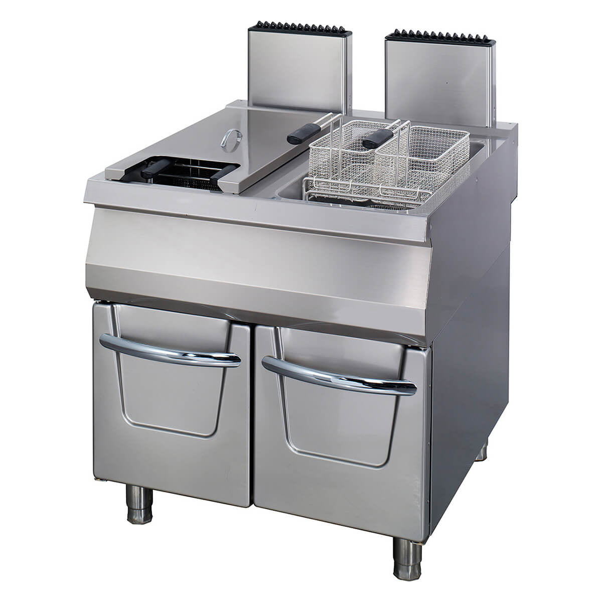 Friteuse 2 x 22 L profondeur 90 cm gaz