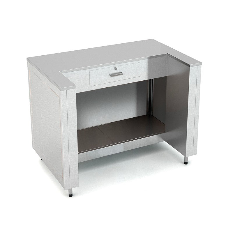 Meuble caisse - Acier inoxydable - Rocam