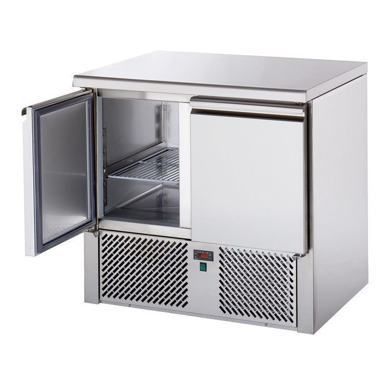 Mini table positive +4/+6°C GN 1/1 - 2 portes - Prof. 700 mm - Nosem