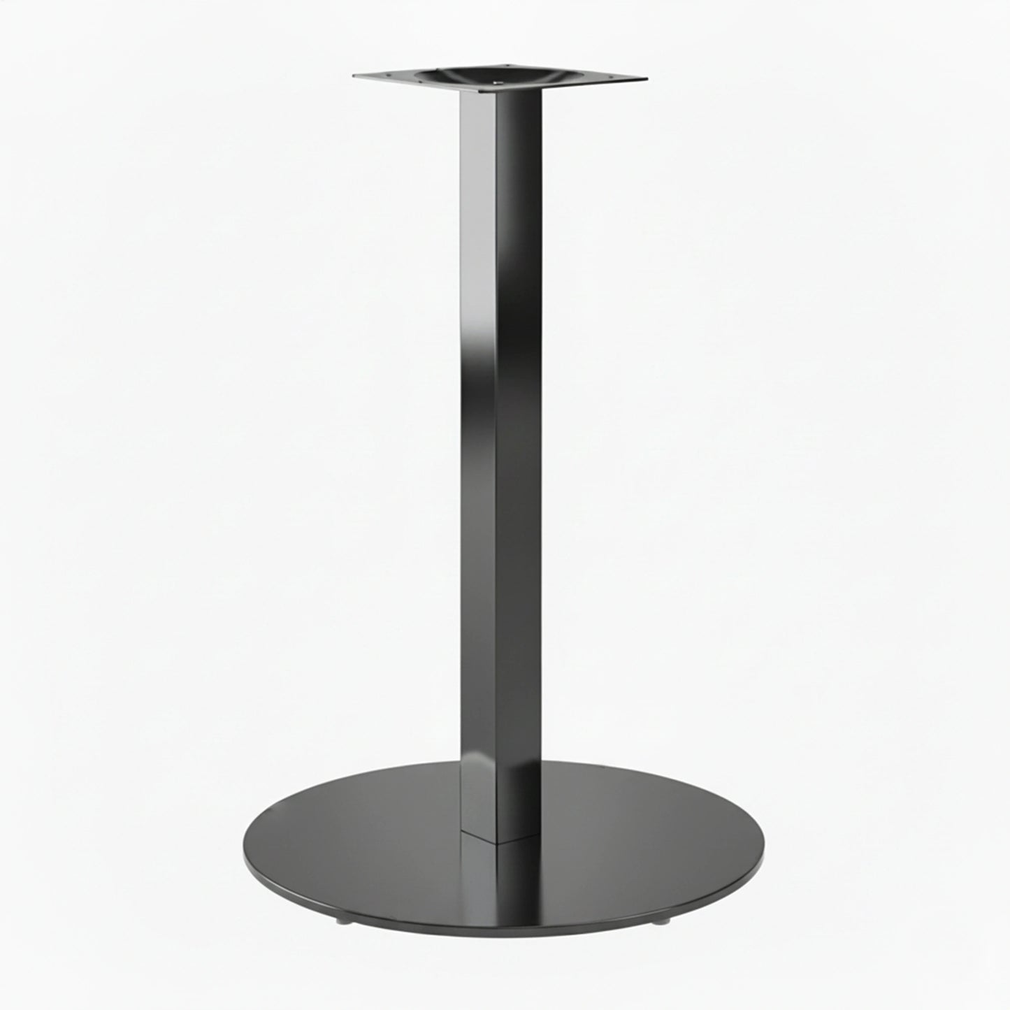 Base Ronde Inox Noire