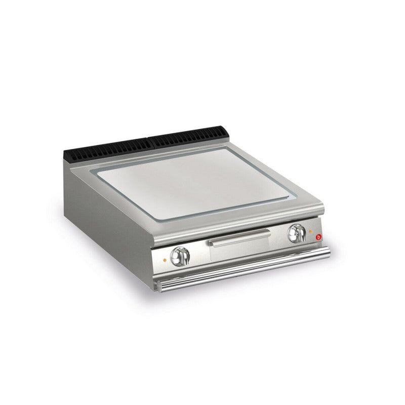 Plancha électrique - Plaque AISI 430 - Lisse - Largeur 800 mm - Gamme QUEEN 900 - Baron