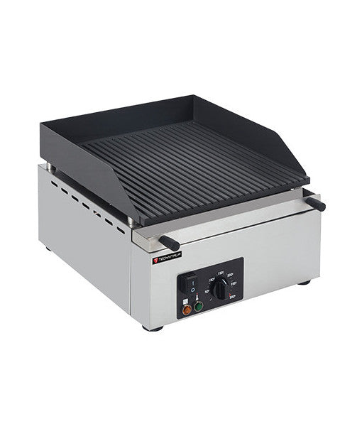 Plancha à poser - Rainurée - Revetement céramique - Gaz ou Electrique