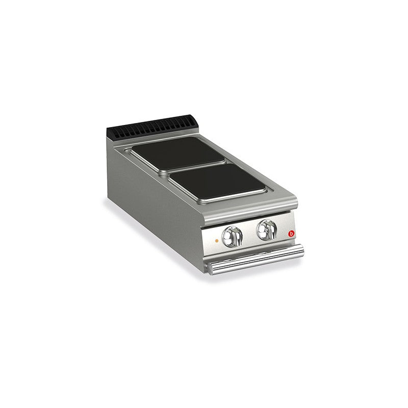Plaque de cuisson - 2 plaques carrées électriques - Gamme QUEEN 700 - Baron