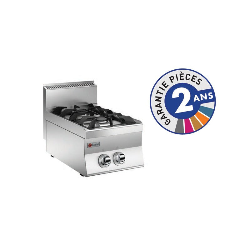 Plaque de cuisson - Top 2 feux vifs gaz - Gamme 650 - Baron