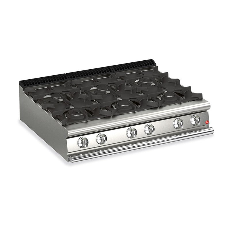 Plaque de cuisson - Top 6 feux vifs gaz - Gamme QUEEN 700 - Baron