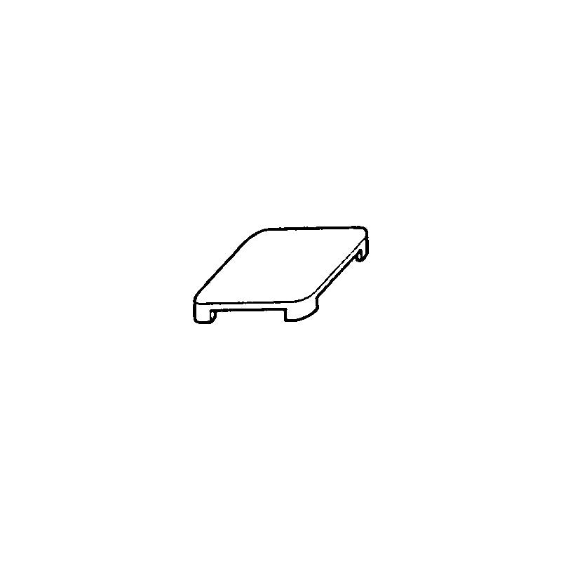 Plaque lisse 1 feu - Largeur 400 mm - Nosem