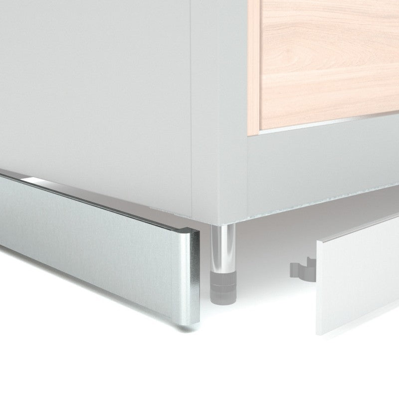 Plinthe en PVC revêtu d'aluminium H. 150 mm - ZOC15LAT - Nosem