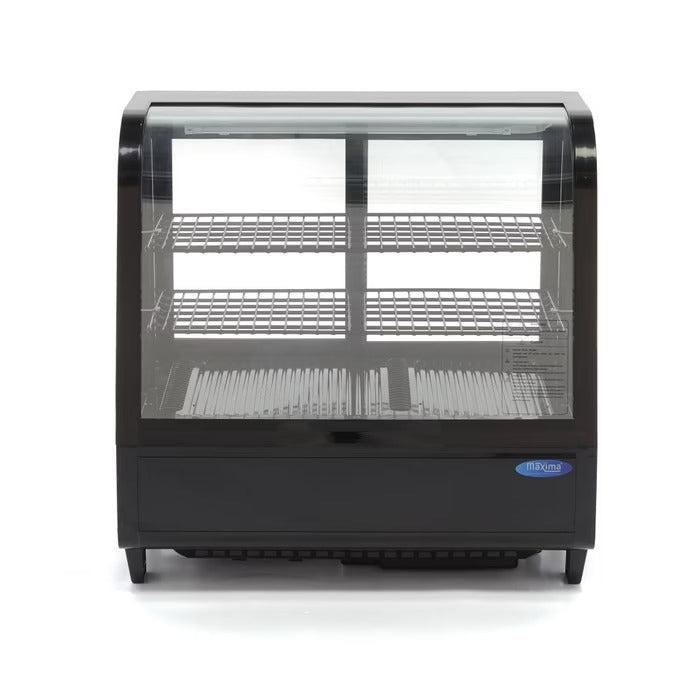 Vitrine à gâteaux - 100 L - 68 cm - porte coulissante arrière