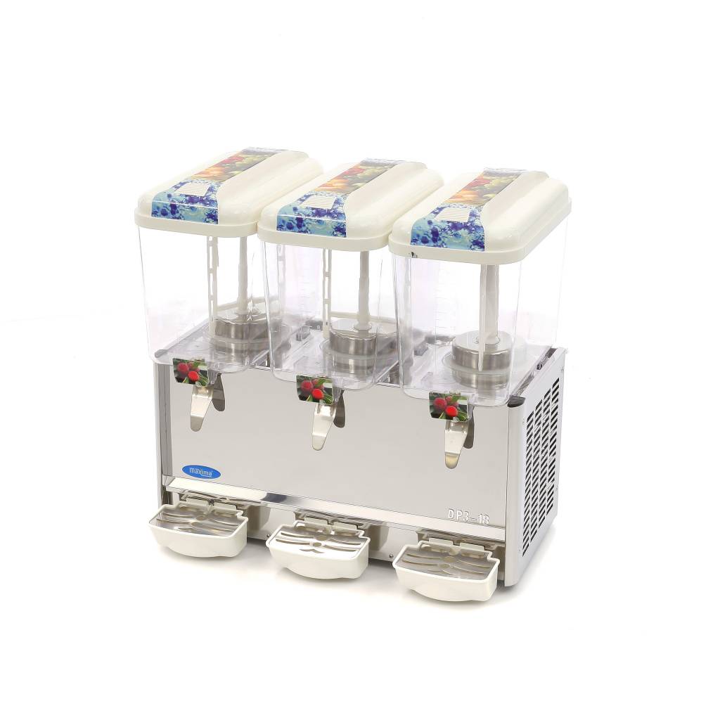 Distributeur à boissons - 3 x 18 L - électrique - incl mécanisme d'agitation