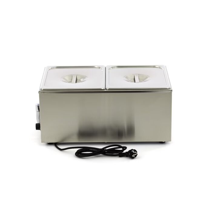 Bain Marie - avec robinet - incl 2 x 1/2 GN set - électrique