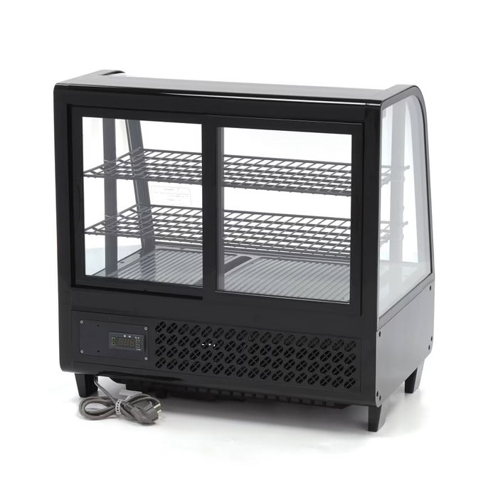 Vitrine à gâteaux - 100 L - 68 cm - porte coulissante arrière