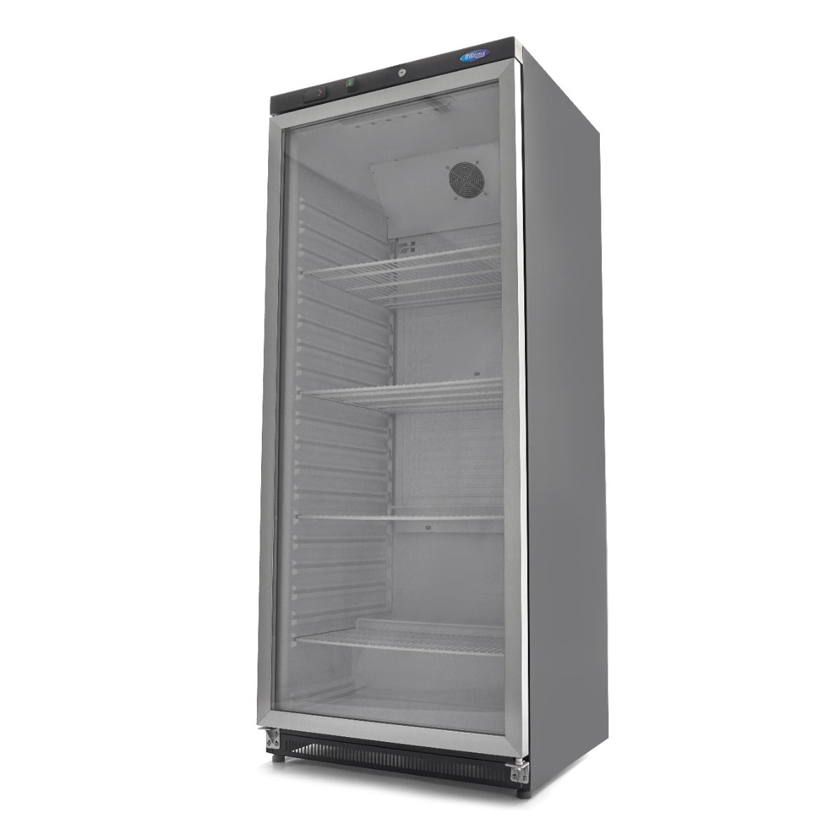 Réfrigérateur 600 L noir porte vitrée