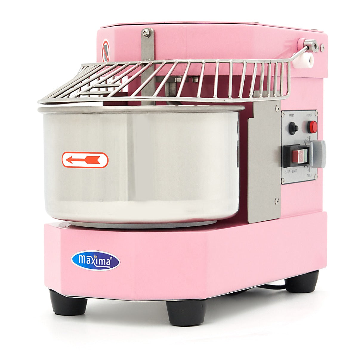 Pétrin à spirale / pétrin à pâte - 8 L - 4,5 kg de pâte - rose
