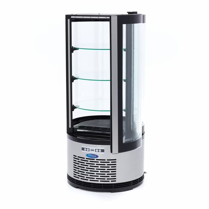 Vitrine à gâteaux - 100 L - 48 cm - ronde