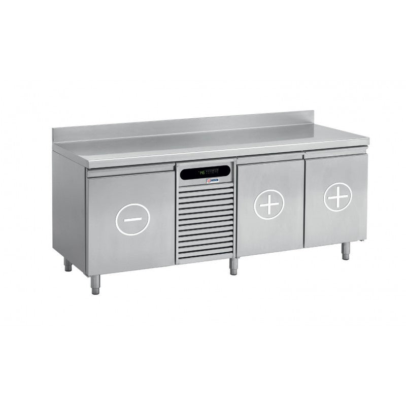 Table bi-température - 2 portes positives + 1 porte négative - 84 + 180 L - Nosem