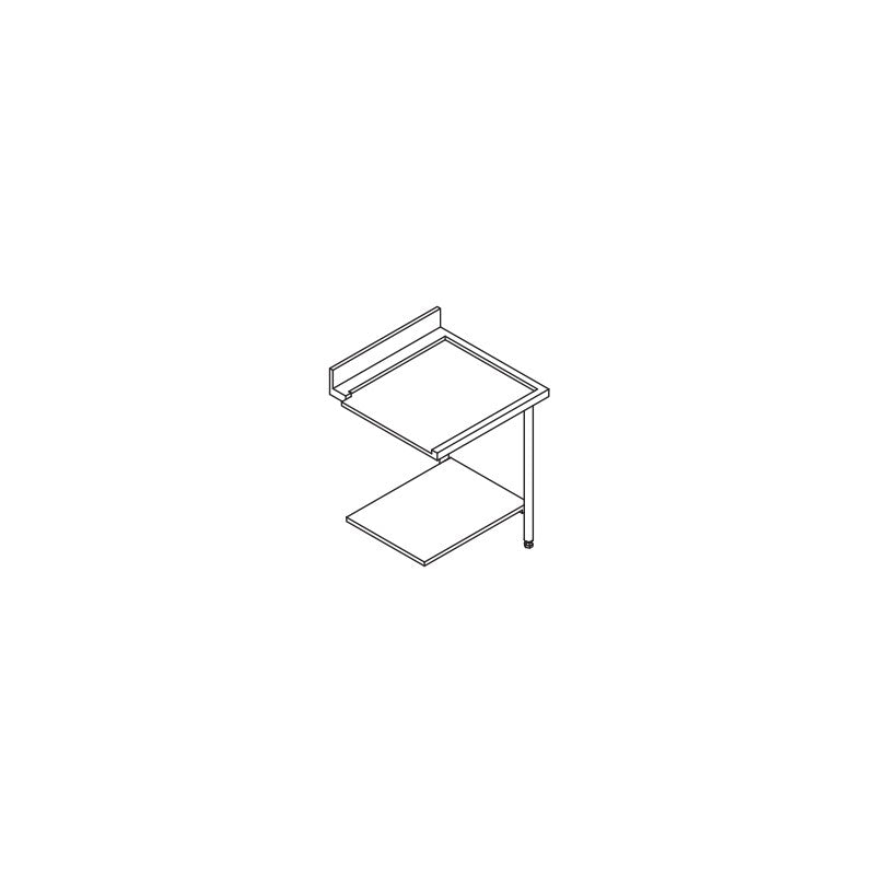 Table entrée/sortie pour machines à paniers 500 x 500 ou 600 x 500 - 80200 - Furnotel