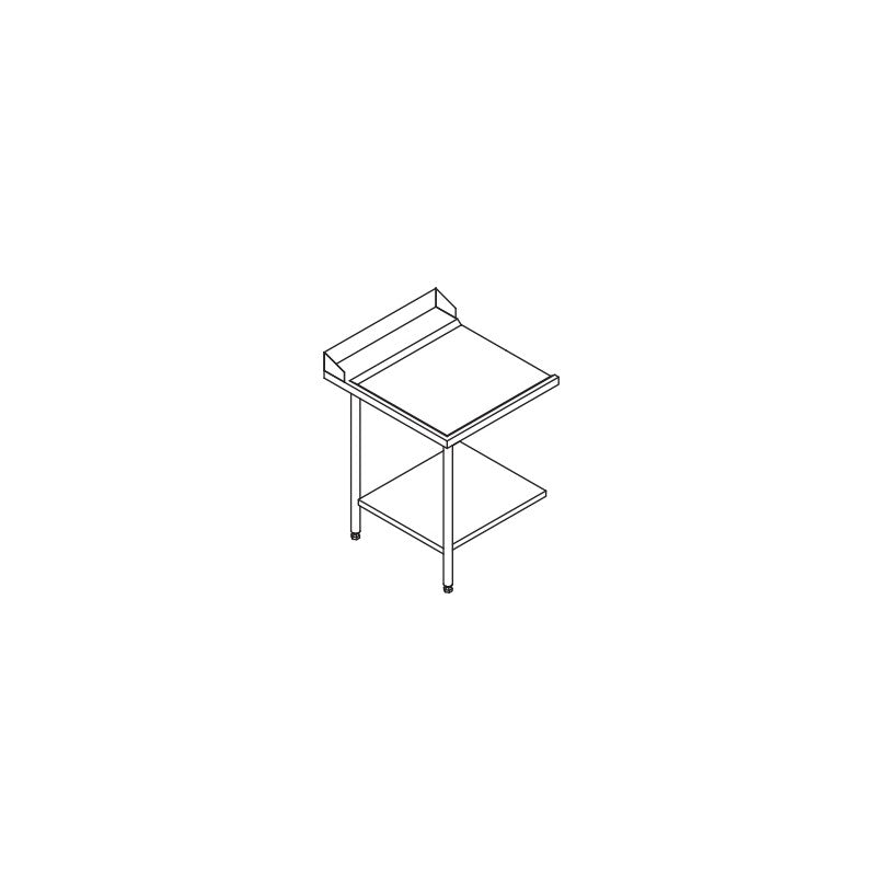 Table entrée/sortie pour machines à paniers 600 x 500 - Configuration en angle - 70215 - Furnotel